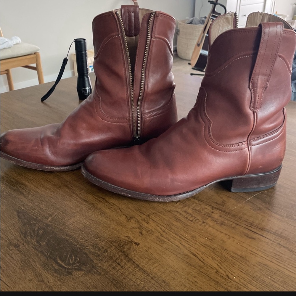 Tecovas, The Dean, hazelnut side zip boots, size 10D, cowhide